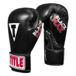 TITLE Classic Black Max Boxing Gloves -Top Boxing Store cbmbg2 02