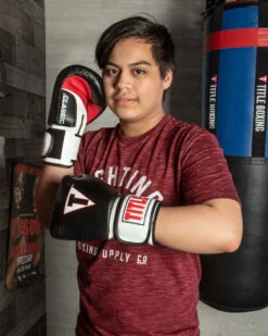 TITLE Classic Leather Super Bag Gloves 2.0 -Top Boxing Store csbgl2 bkwhrd