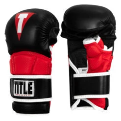 TITLE MMA Full Contact Sparring Gloves -Top Boxing Store fcsg bk rd 02