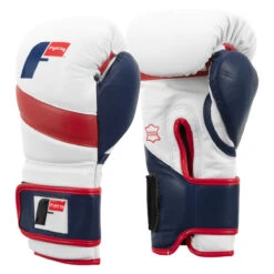Fighting Dual Strap Training Gloves 2.0 -Top Boxing Store fdstg2 wh rd bl 02