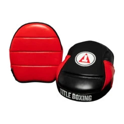 TITLE Boxing Fighting Fresh Leather Punch Mitts -Top Boxing Store ffpm bk rd 4