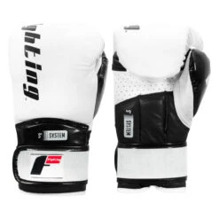 Fighting S2 GEL Power Sparring Gloves -Top Boxing Store fspgsg wh bk 001