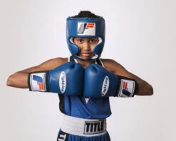 Fighting USA Boxing Competition Headgear With Cheeks -Top Boxing Store fsuch bl 1 1