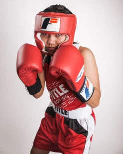 Fighting USA Boxing Competition Headgear With Cheeks -Top Boxing Store fsuch rd