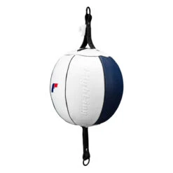 Fighting Force Leather Double End Bag -Top Boxing Store ftgdeb wh bl 2