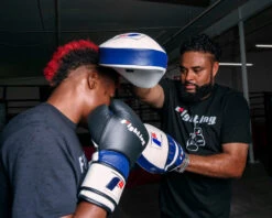 Fighting Force Leather Punch Mitts -Top Boxing Store ftgpm wh bl bk 2