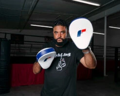 Fighting Force Leather Punch Mitts -Top Boxing Store ftgpm wh bl bk 3