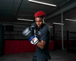 Fighting Ferocity Leather Training Gloves -Top Boxing Store ftgtg bk 2 1