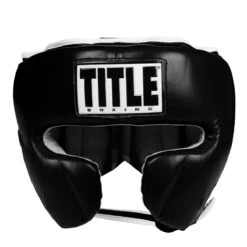 TITLE Boxing Leather Sparring Headgear -Top Boxing Store fthg bk 2