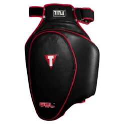 TITLE MMA Gel Thai Style Thigh Pads 2.0 -Top Boxing Store gtstp2 bk rd 2