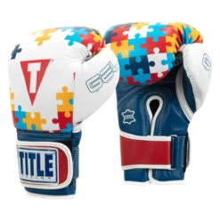 TITLE Boxing Gel World V2T Limited Edition Autism Awareness Bag Gloves -Top Boxing Store gtwbgle2 2 1
