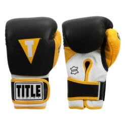 TITLE Boxing Gel World V2T Bag Gloves -Top Boxing Store gtwbgv2t bk ye 01 2