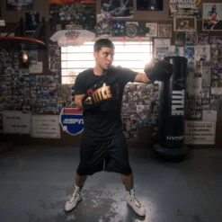 TITLE Boxing Inferno Intensity Lace Training Gloves -Top Boxing Store itgli ace bk gd 3 1