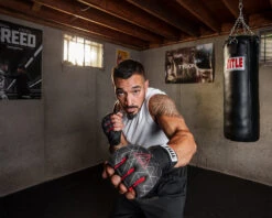 TITLE Boxing Defender Sublimated Glove Wraps -Top Boxing Store ksgw bk rd 3 1