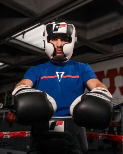 Fighting Tri-Tech Full Training Headgear -Top Boxing Store matt fontanez02 fspff wh bk