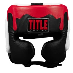 TITLE Boxing Gel Lava Leather Series Headgear 9 TITLE Boxing Gel Lava Leather Series Headgear -Top Boxing Store mlvlhg bk wh rd 2 1