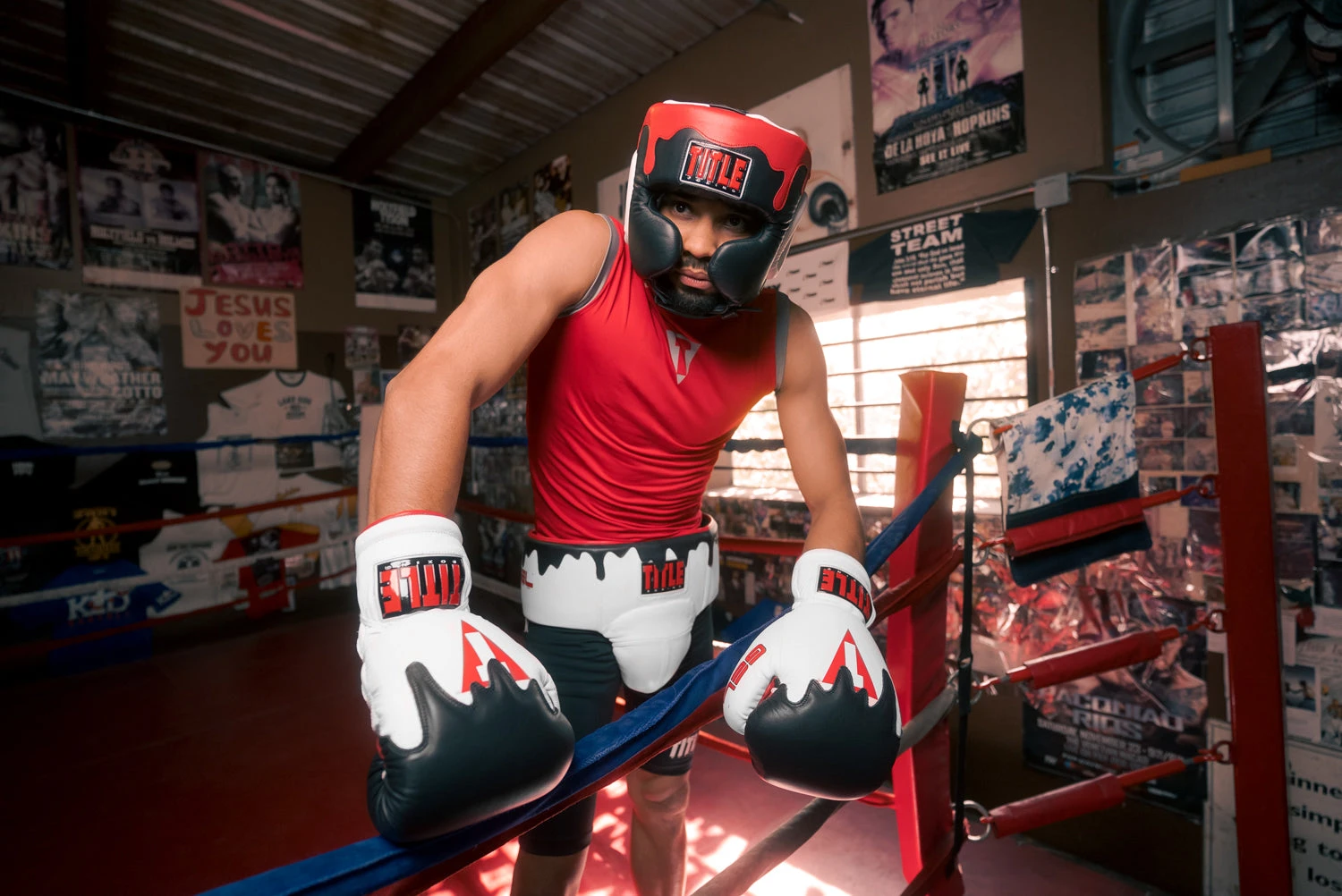 TITLE Boxing Gel Lava Leather Series Headgear 2 TITLE Boxing Gel Lava Leather Series Headgear - Image 2