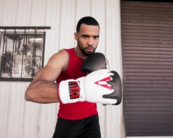 TITLE Boxing Gel Lava Leather Series Sparring Gloves -Top Boxing Store mlvlsg wh rd bk 4