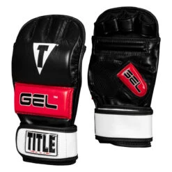 TITLE MMA Perform Gel Bag Gloves 2.0 -Top Boxing Store pmgbg2 bk rd 02