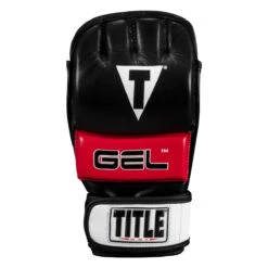 TITLE MMA Perform Gel Bag Gloves 2.0 -Top Boxing Store pmgbg2 bk rd 03