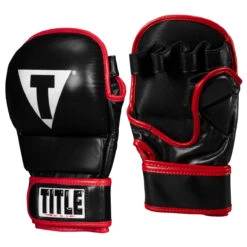 TITLE MMA Perform Safe Spar Glove 2.0 -Top Boxing Store pssg2 bk rd 02