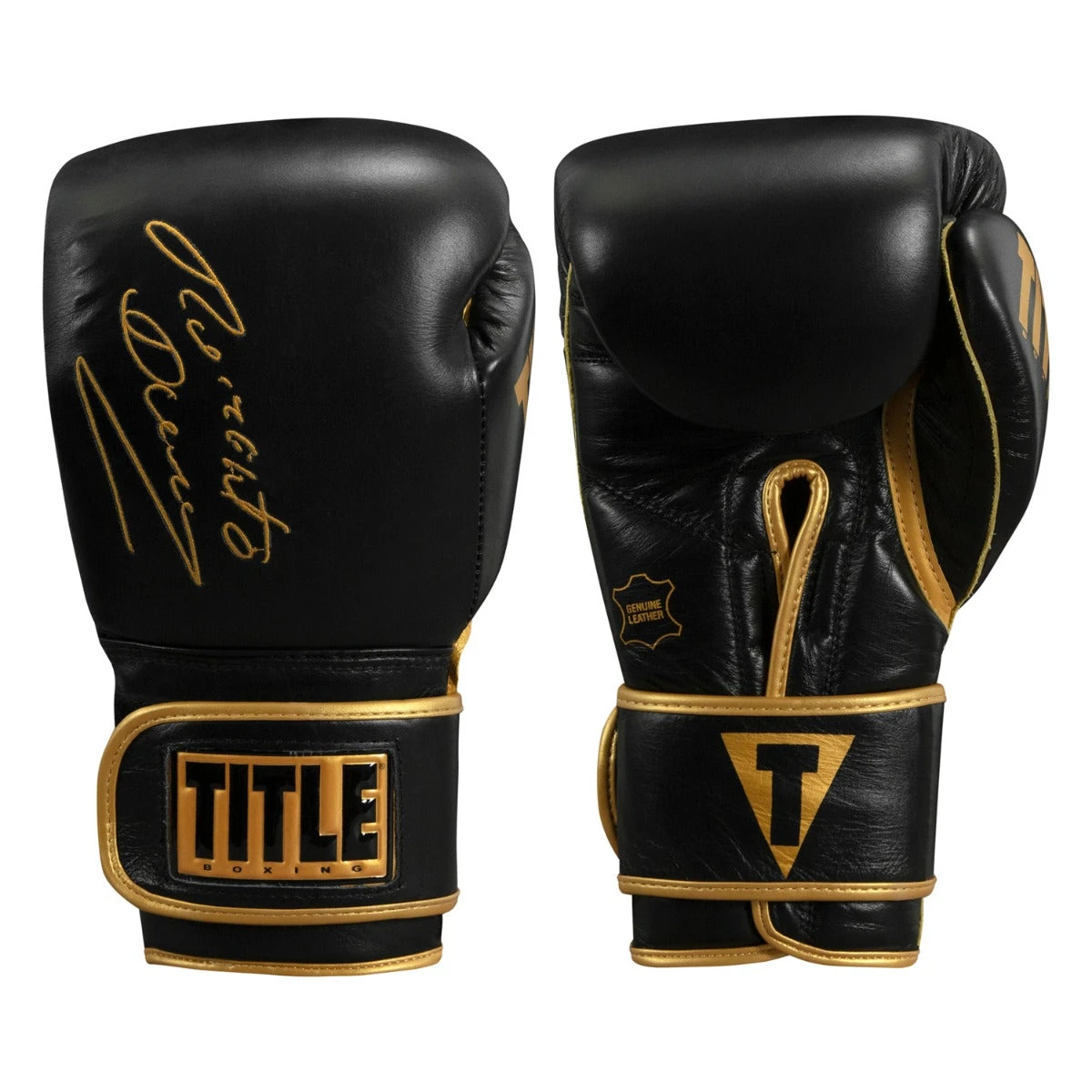 TITLE Boxing Roberto Duran Signature Leather Bag Gloves 1 TITLE Boxing Roberto Duran Signature Leather Bag Gloves