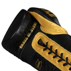 TITLE Boxing Roberto Duran Leather Sparring Gloves -Top Boxing Store rdsg bk gd 05