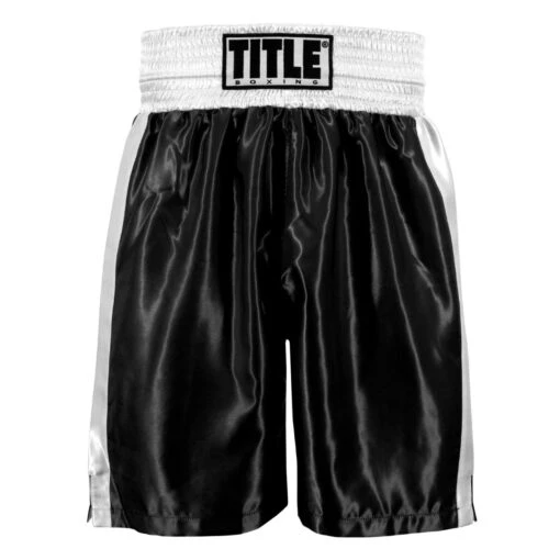 TITLE Boxing Edge Boxing Trunks 2.0 -Top Boxing Store tbtc2 bk wh 2 1