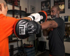 TITLE Boxing Incredi-Ball Leather Punch Mitts 2.0 -Top Boxing Store tipml2 bk rd 1