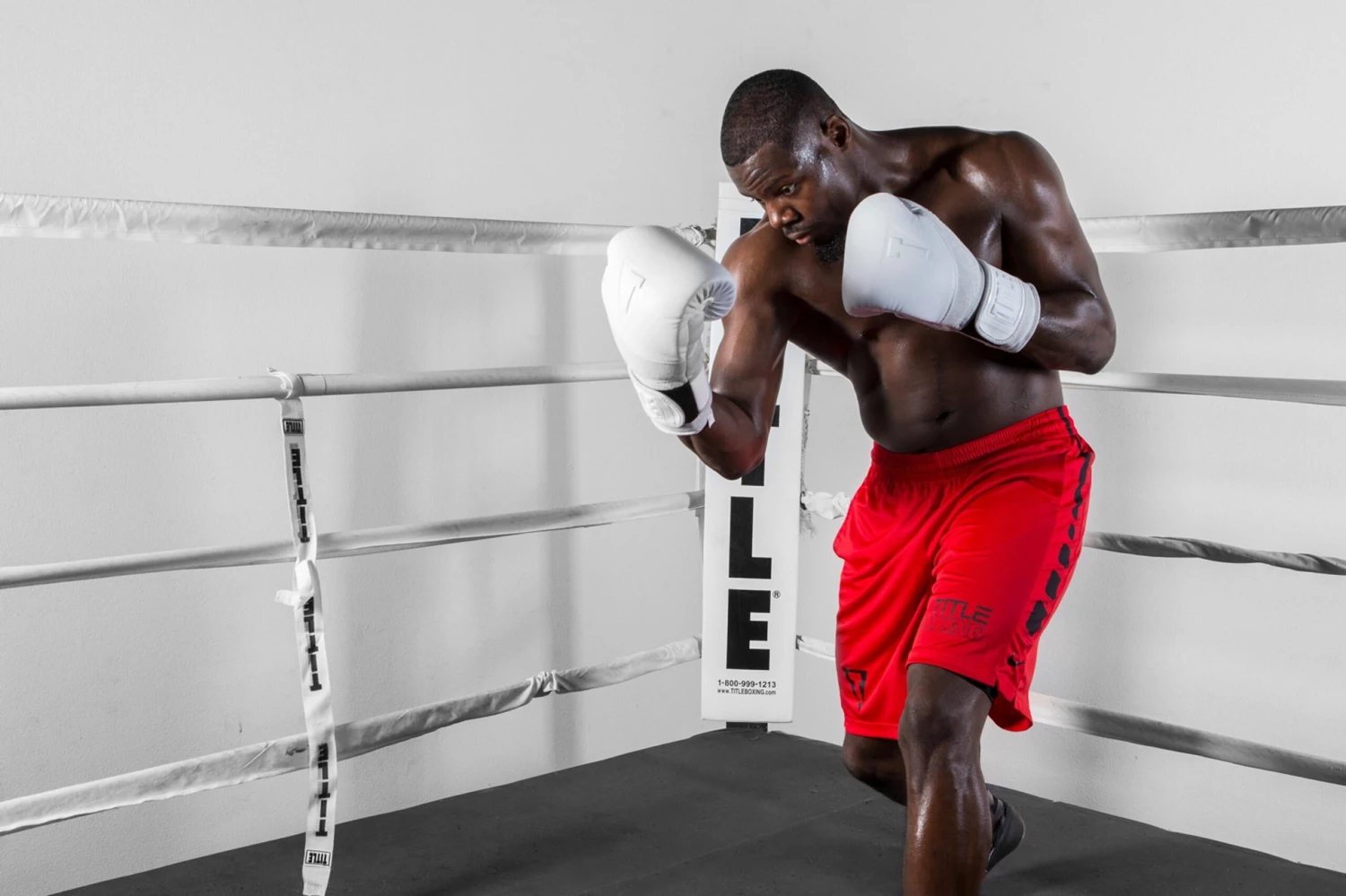 TITLE White Boxing Training/Sparring Gloves 2 TITLE White Boxing Training/Sparring Gloves - Image 2