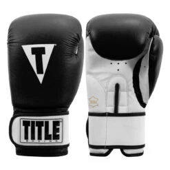 TITLE Premier Leather Super Bag Gloves 2.0 -Top Boxing Store tsbg2 bk wh 001 1 1