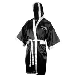 TITLE Boxing Full Length Robe -Top Boxing Store tsrfl bk wh 2