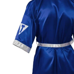 TITLE Boxing Pro Full Length Boxing Robe -Top Boxing Store tsrfl2 bl wh 06