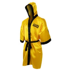 TITLE Boxing Pro Full Length Boxing Robe -Top Boxing Store tsrfl2 gd bk 01