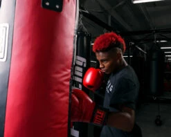 TITLE Boxing Synthetic Leather Heavy Bag (Unfilled) -Top Boxing Store uftshb bk rd 2