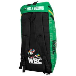 WBC By TITLE Boxing Sport Bag/Backpack -Top Boxing Store wbcbag gn 3