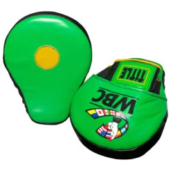 WBC By TITLE Boxing Focus Mitts -Top Boxing Store wbcpm gn bk 4