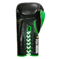 WBC By TITLE Boxing Sparring Gloves -Top Boxing Store wbcsg bk gn 04