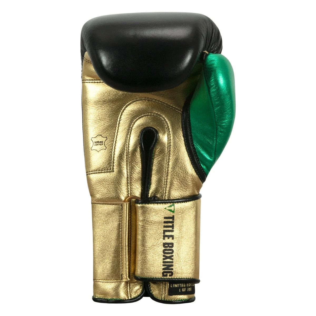 WBC By TITLE Boxing Green Belt Bag Gloves 4 WBC By TITLE Boxing Green Belt Bag Gloves - Image 4