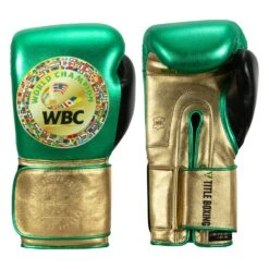 WBC By TITLE Boxing Green Belt Bag Gloves 18 WBC By TITLE Boxing Green Belt Bag Gloves -Top Boxing Store wgbbg gn gd bk 1 1 1