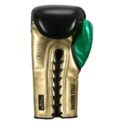 WBC By TITLE Boxing Green Belt Sparring Gloves -Top Boxing Store wgbsg bk gd gn 4 1