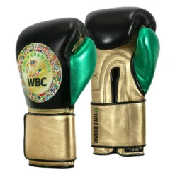 WBC By TITLE Boxing Green Belt Training Gloves 1.0 -Top Boxing Store wgbtg bk gd gn 2 1