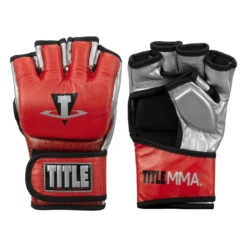 TITLE MMA Menace Metallic Training Gloves -Top Boxing Store xmmtg rd sv 001 1